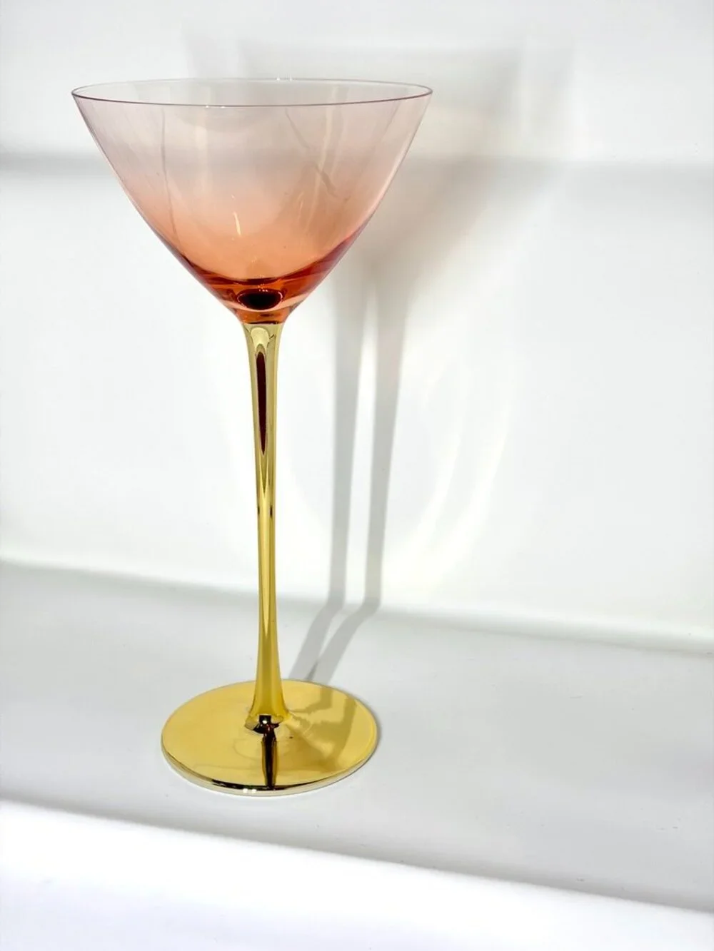Catherine Martin Anthropologie Pink & Gold Martini Glasses (Discontinued)